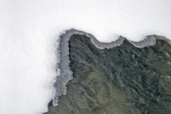 Снег, лед, вода — стоковое фото