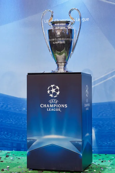 Az Uefa Champions League kupa Stock Kép