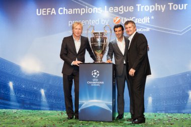 Ambassadors UEFA Mihaylichenko, Figo, Suker clipart