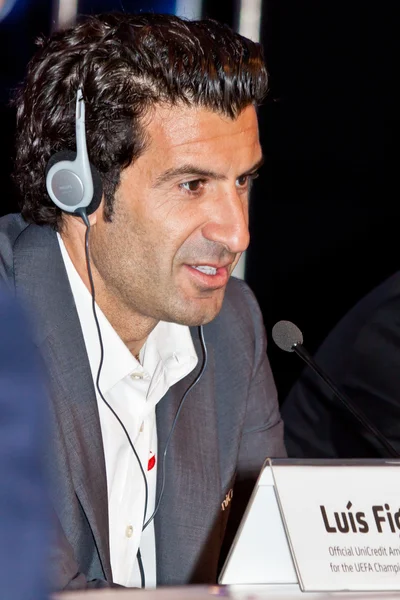 Luis figo ambassadör uefa — Stockfoto