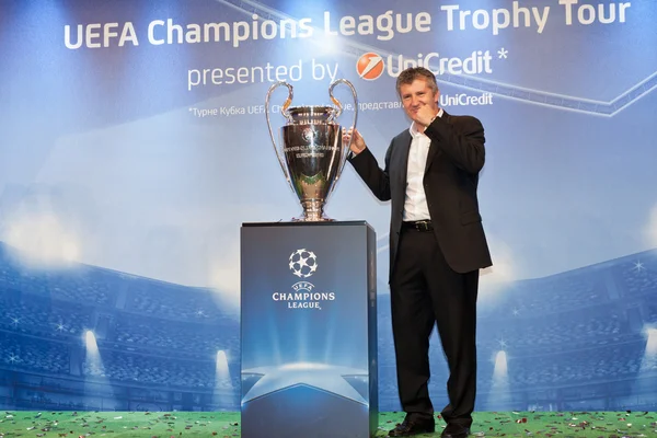 Suker with Champions League Cup — Stock Photo, Image