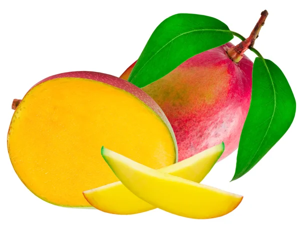 Mango op wit — Stockfoto
