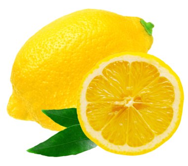 Lemon isolated on white background clipart