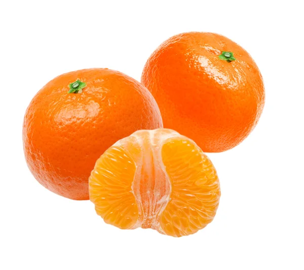 Mandarin izolált fehér alapon — Stock Fotó