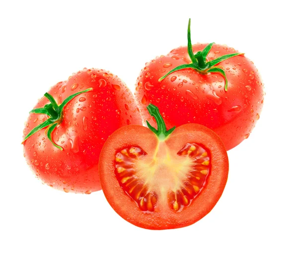 Pomidor izolowany na białym tle — Zdjęcie stockowe
