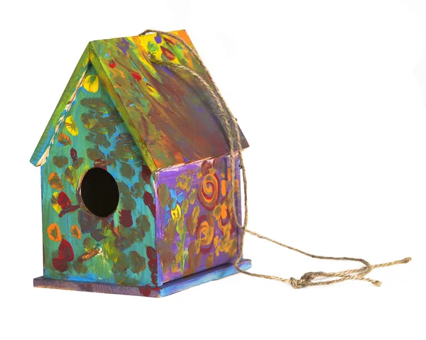 Pintado Birdhouse — Fotografia de Stock