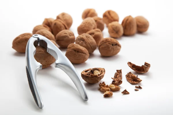 Louskáček a vlašské ořechy — Stock fotografie