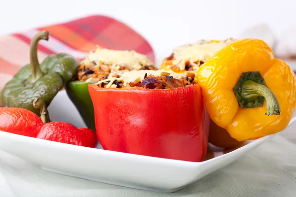 Delicious Stuffed Peppers. — Stock Photo, Image