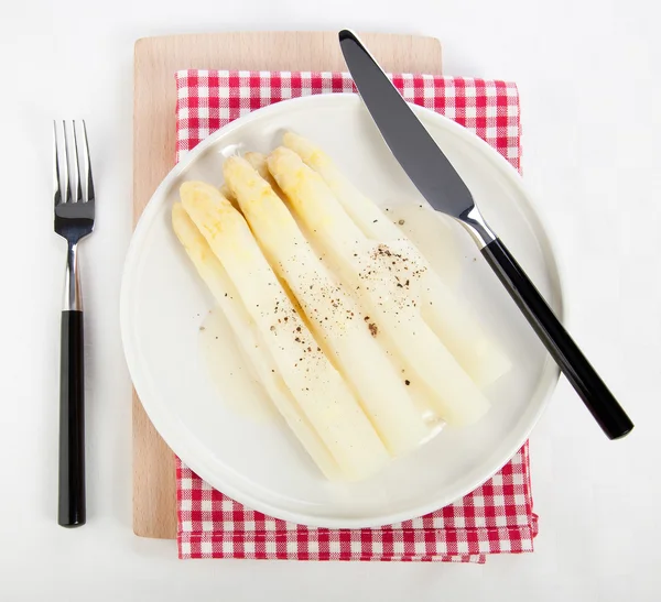 White Asparagus Side Dish — Stock Photo, Image