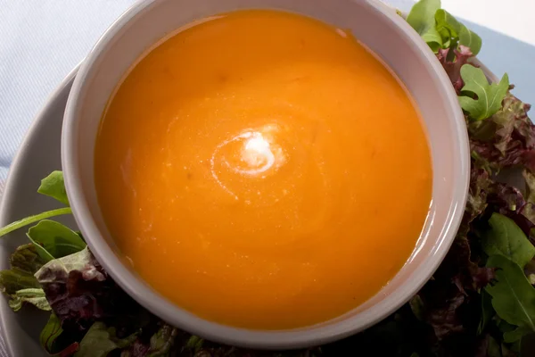 Tomato Soup with Cream — Stock Photo, Image