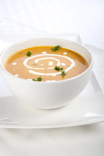 Pumpkin Soup in Bowl — Stock Photo, Image