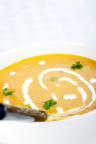 Bowl of Pumpkin Soup — Stock Photo, Image
