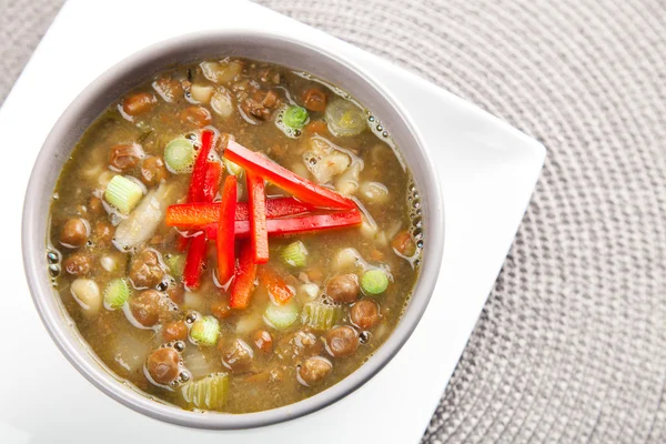 Bean Soup with Onions — Stock Photo, Image