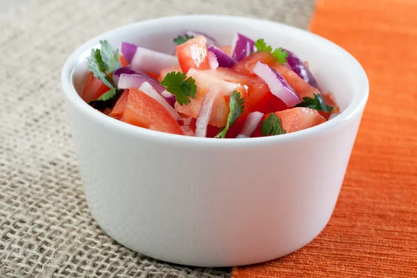 Bowl of Fresh Salsa — Stock Photo, Image