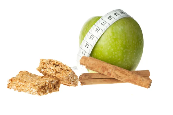 Elma tarçın diyet bar — Stok fotoğraf