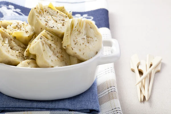 stock image Herbs and Artichoke Hearts