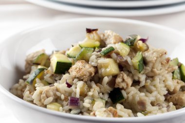 Kabak risotto yemek