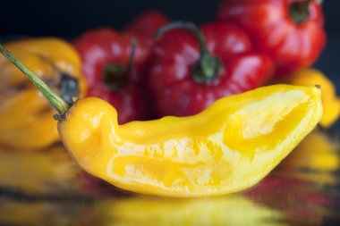 Yellow hot pepper clipart