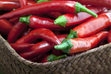 Basket of Peppers clipart