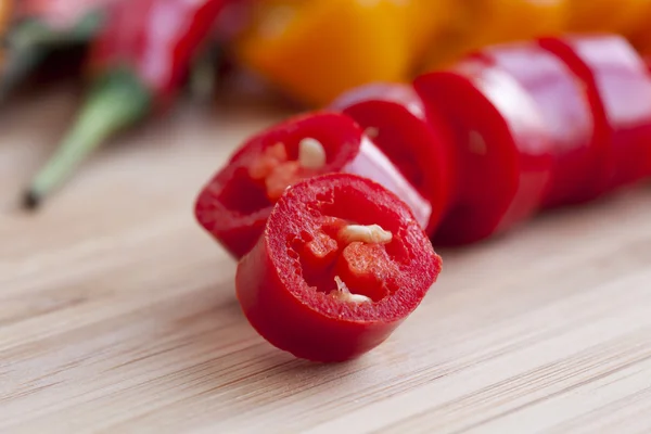 Sliced Hot Pepper — Stock Photo, Image