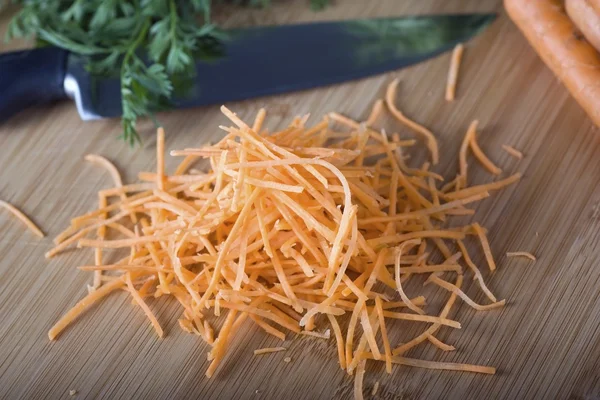 Подрібнених морква — стокове фото