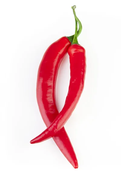 Two Hot Peppers — Stock Photo, Image