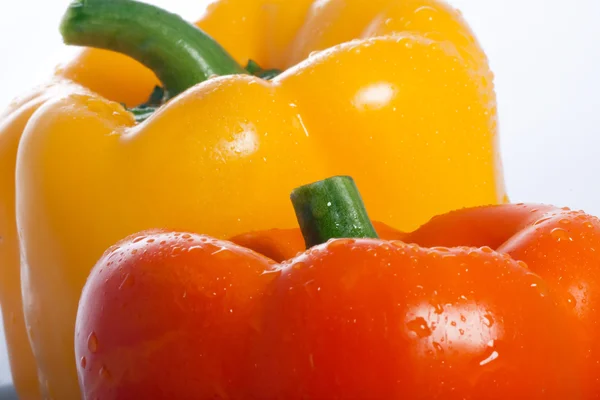 Closeup of Two Sweet Peppers — Stock Photo, Image