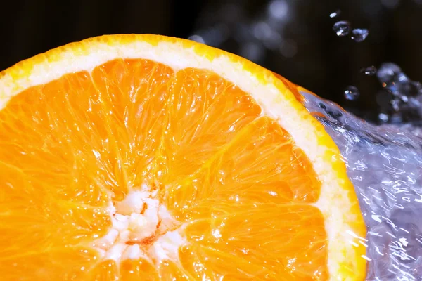 stock image Orange with Splash of Water