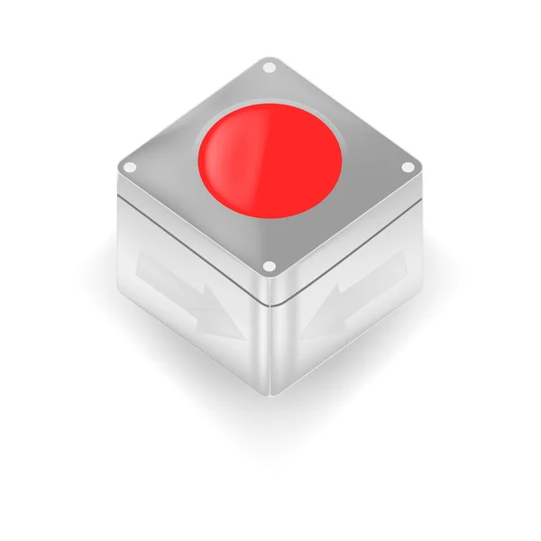 3D κουμπί. — Διανυσματικό Αρχείο