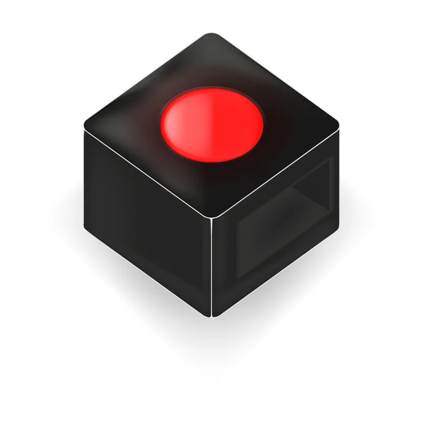 Botón 3D . — Vector de stock