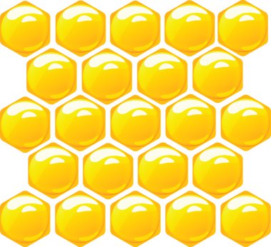 Completely seamless honeycomb pattern clipart