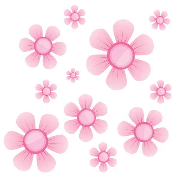 Vector afbeelding van sakura bloem — Stockvector