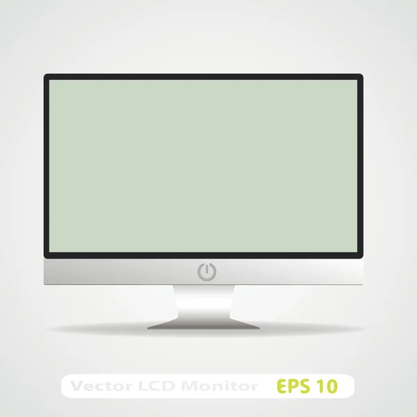 Monitor LCD vuoto con nastro — Vettoriale Stock