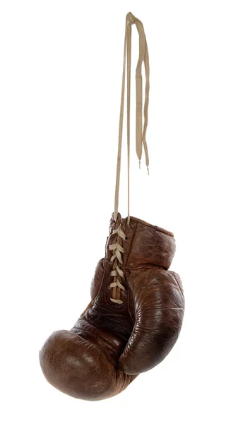 Antiker brauner Boxhandschuh — Stockfoto