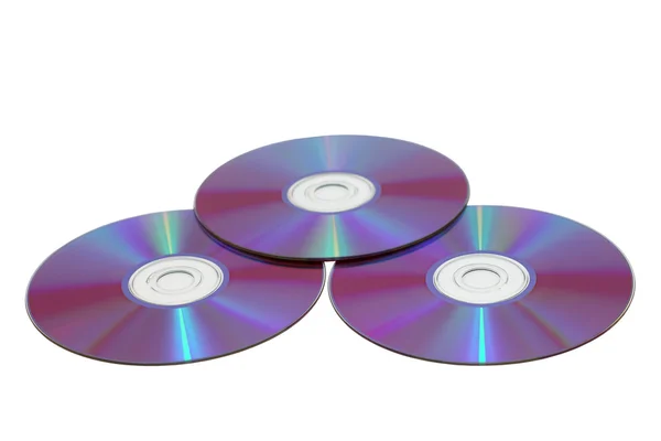 Disky izolovaných na bílém pozadí — Stock fotografie