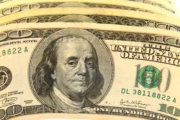 美元钱的背景 — 图库照片