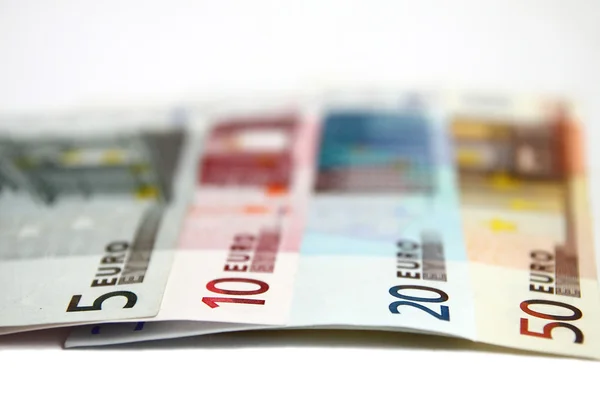 Euro money on white background — Stock Photo, Image
