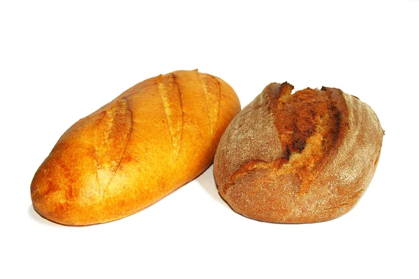 两种类型的面包 — 图库照片