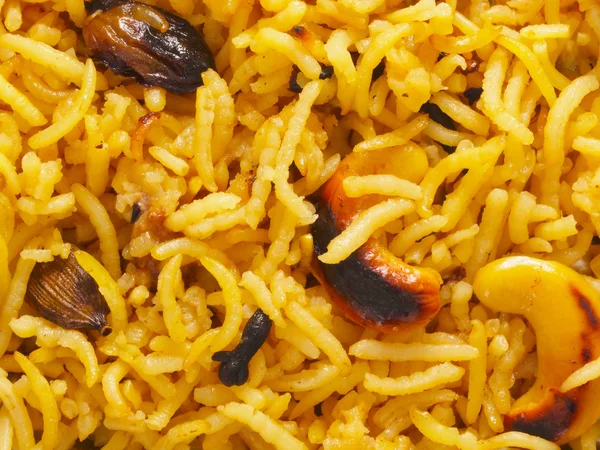 Indické kurkuma rýže — Stock fotografie