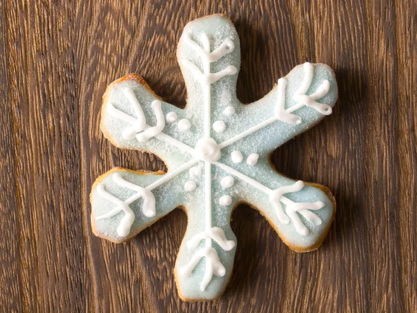 Χριστούγεννα cookie νιφάδα χιονιού — Φωτογραφία Αρχείου