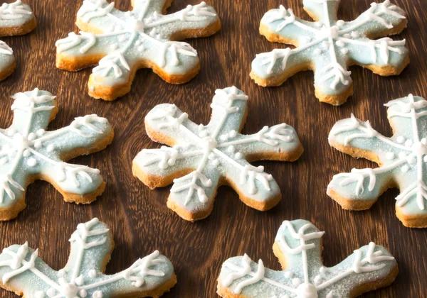 Різдвяні снігові пластівці печиво — стокове фото