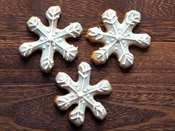 Stock image Christmas snow flake cookies