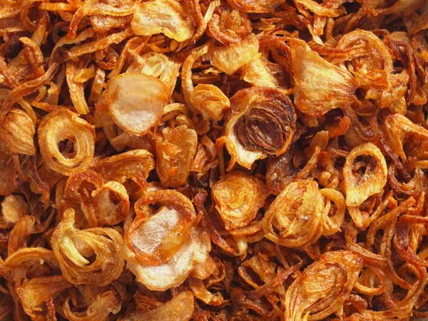 Golden fried shallots — Stock Photo, Image