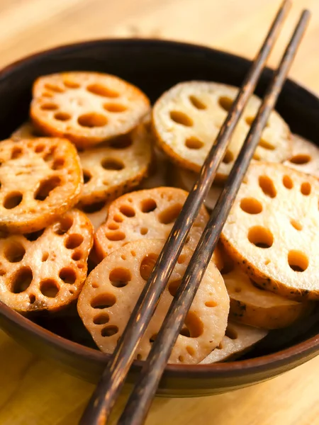 stock image Bowl of lotus root