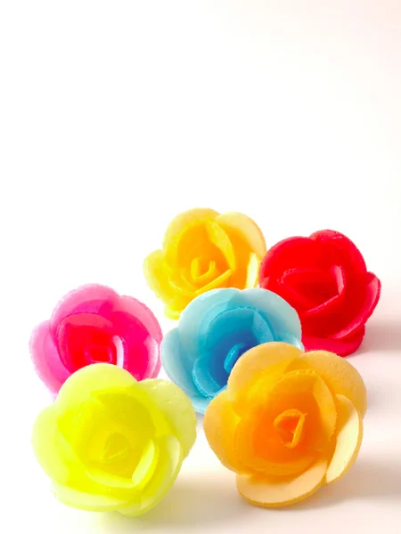 Rose wafer su bianco — Foto Stock