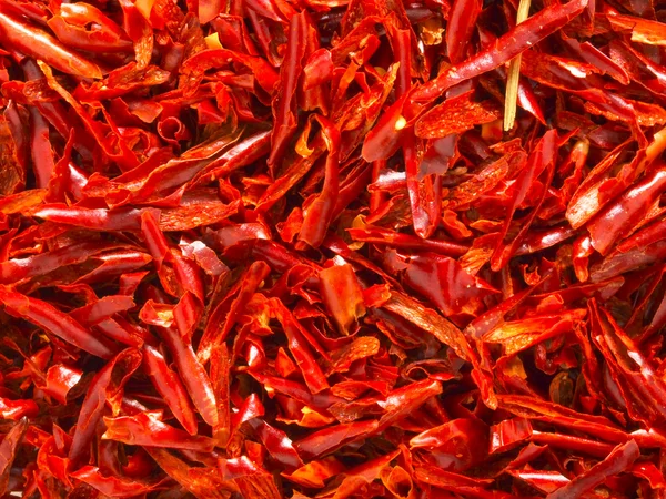 Fiocchi di peperoncino rosso essiccati — Foto Stock