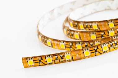 3-chip SMD LED strip clipart