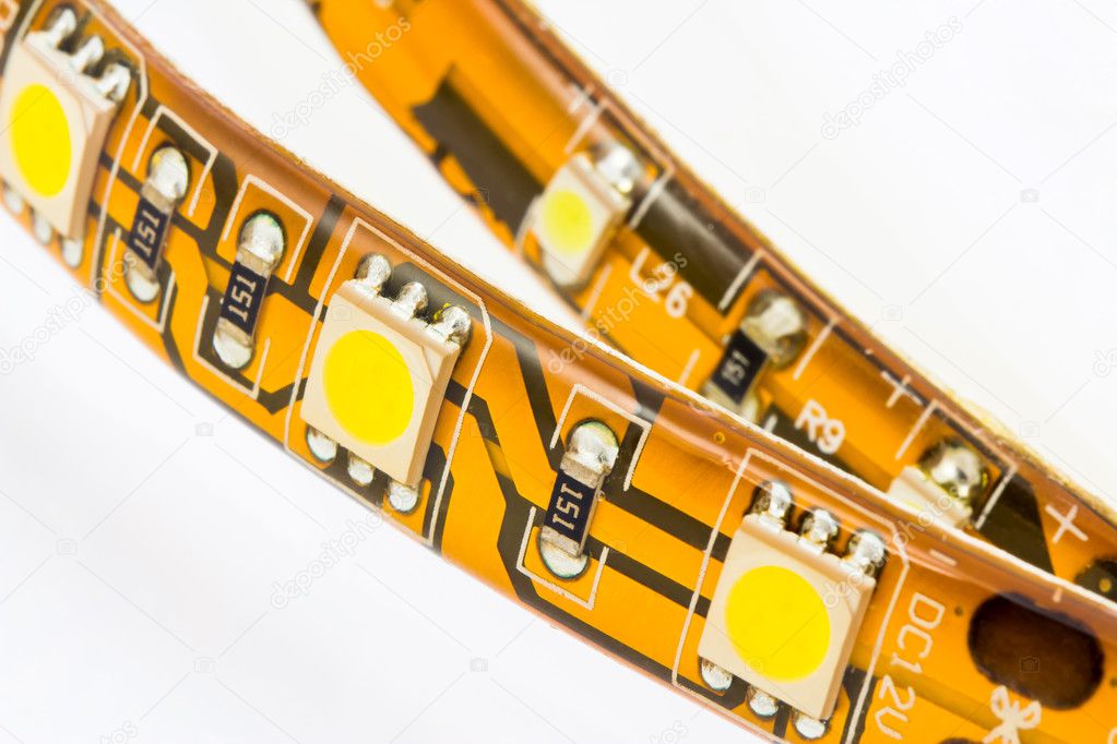 Strips with 3-chip and 1-chips SMD LEDs