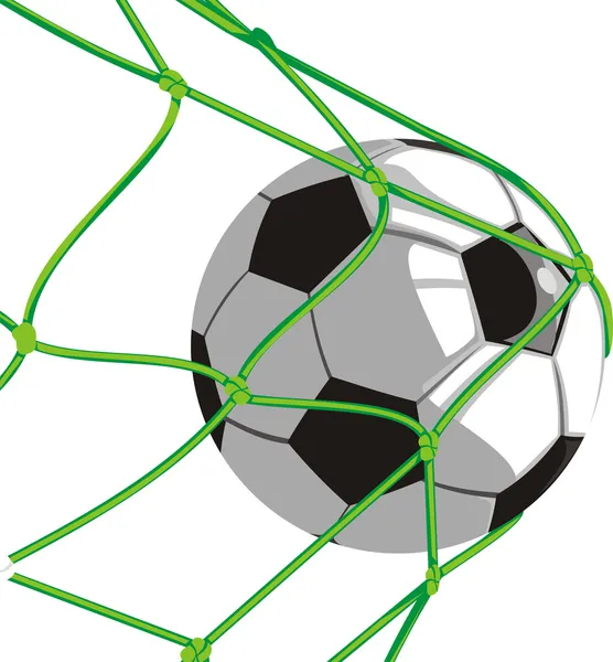 NET - futbol topu — Stok Vektör