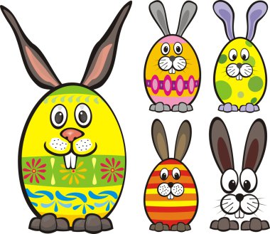 Easter eggs clipart